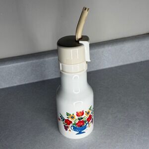 Vintage Wisa Floral Cream Sauce Dispenser Kitchen‎ Decor Replacement Parts